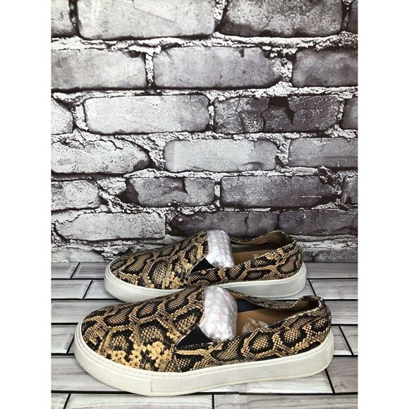 Aquatalia Leopard Print Leather Slip On Casual Sneaker Shoes Women Sz 8M US/39EU - Picture 8 of 16